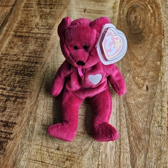 Ty Beanie Baby Valentina The Bear  Feb 14 1998 Rare Retired With Errors - Picture 1 of 6
